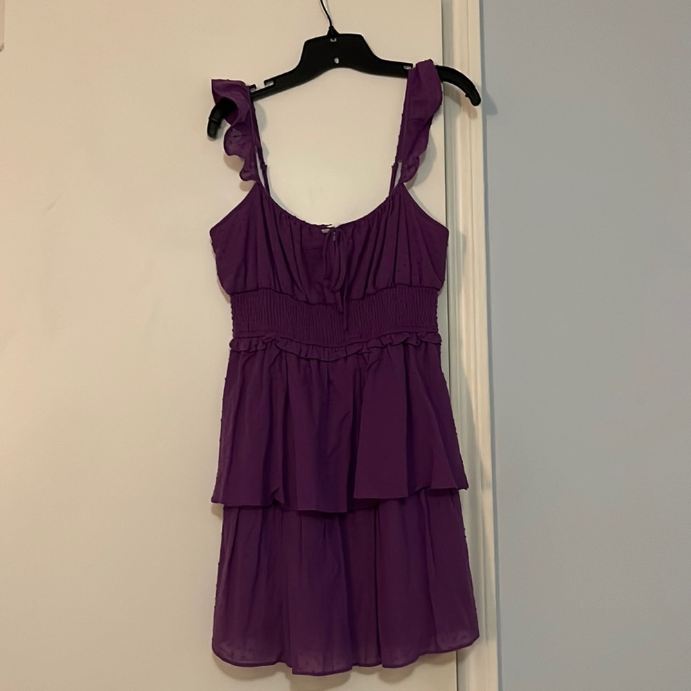 pretty purple mini dress, size M